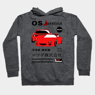 RX-7 [FD] (Red) OSJ LifeStyle Hoodie